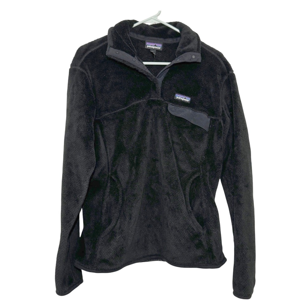 Patagonia Womens Re-Tool Snap-T Fleece Pullover‎ Black 25442 SP16 Large